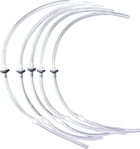 APOLLO AIR FEED TUBES WITH NON-RETURN & AIR RELEIF VALVES – 16” (5 PACK) FOR GRAVITY PRESSURE CUPS - (FS1681)