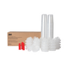 3M PPS 180 ml (6 fl oz) Mini Disposable Liners & Lids (200 Micron Filter) – 50 Pack (16114)