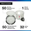 3M PPS Series 2.0 Spray Cup System Kit – Mini 200 ml (6.8 oz.) Disposable Liners & Lids (200 Micron Filter) – Case of 50 (26114)