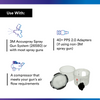 3M PPS Series 2.0 Spray Cup System Kit – Mini 200 ml (6.8 oz.) Disposable Liners & Lids (200 Micron Filter) – Case of 50 (26114)
