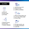 3M™ Accuspray™ 1.8 MM (Clear) Gravity HVLP Atomizing Head Refill Kit for 3M™ PPS™ Series 2.0 - 4 Pack (26618)