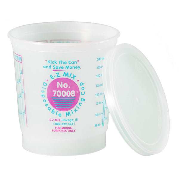 E-Z Mix ½ Pint (8 oz.) Lids for the Disposable Measuring & Mixing Cups (100 per Case)