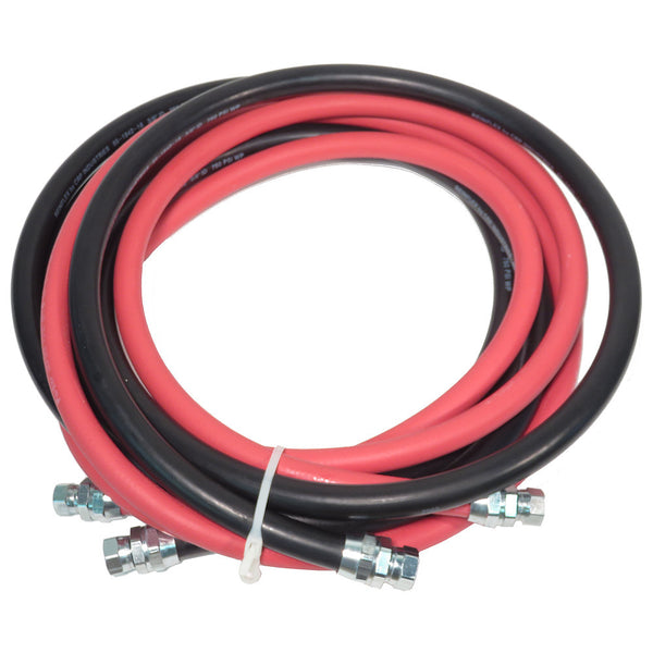 12 Foot Rubber Twin Hose Set