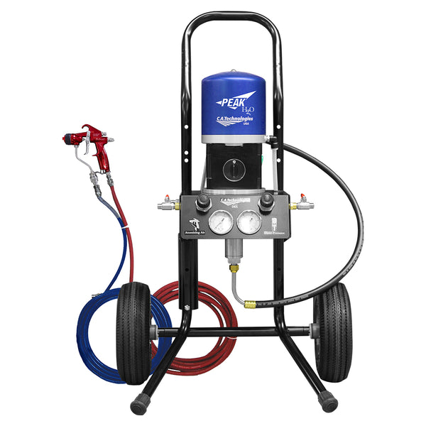 C.A. Technologies H2O Air-Assist-Airless (AAA) 14:1 Bobcat Peak Performance Pump - Cart Model Set-Up - (PK-H20-OB14-C5-P-12-411F)