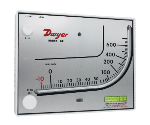 Dwyer Series Mark II Model 25 Molded Plastic Manometer