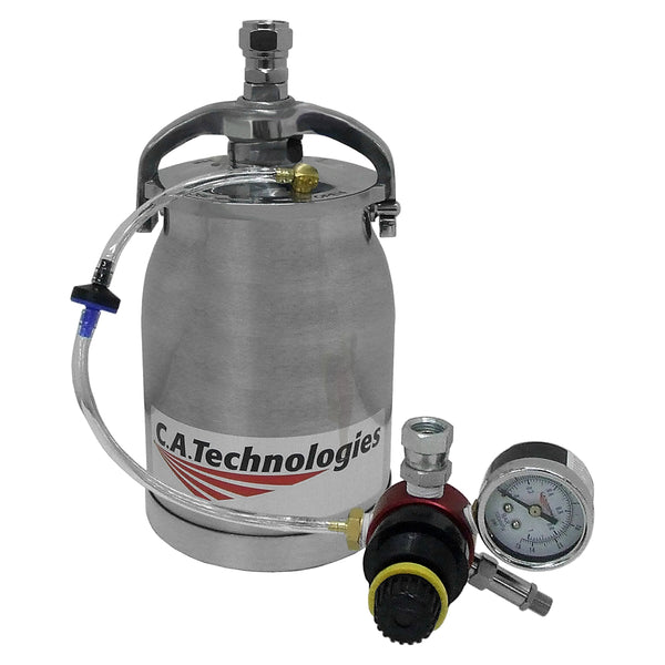 C.A. Technologies 1 Quart Aluminum Pressure Cup Assembly with Regulator – (10 psi Max Pressure) - (51-303-R2)