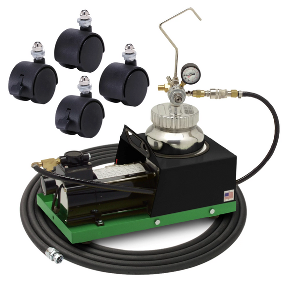 Apollo HVLP 2 Qt Fluid Feed System (Various Hose Sizes & Lengths) for Various Turbine Spray System Models - (Green Base Kit)