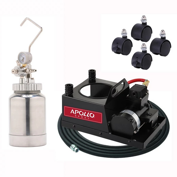 Apollo HVLP 2 Qt Fluid Feed System for PRECISION-6 PRO Turbine Spray System Only (Fluid Hose - 3/8” ID x 30 ft)