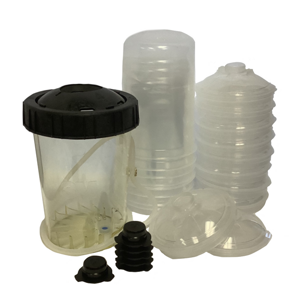3M PPS Series 2.0 H/O Pressure Cup System Starter Kit – Large 850 ml (28 oz) Disposable Liners & Lids (200 Micron Filter) – (AFS-1646)