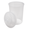 3M PPS 850 ml (28 fl oz) Large Disposable Liners & Lids (200 Micron Filter) – 25 Pack (16024)