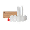 3M PPS 400 ml (13.5 fl oz) Midi Disposable Liners & Lids (200 Micron Filter) – 50 Pack (16112)