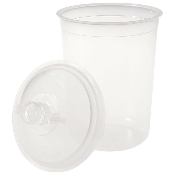 3M PPS 400 ml (13.5 fl oz) Midi Disposable Liners & Lids (200 Micron Filter) – 50 Pack (16112)