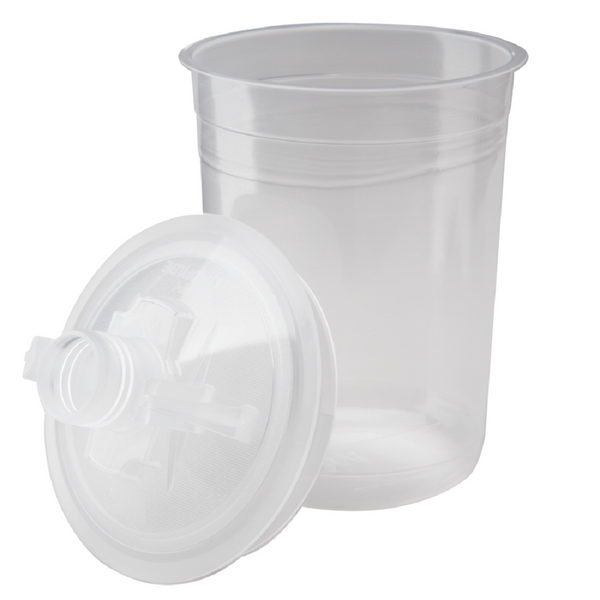 3M PPS 180 ml (6 fl oz) Mini Disposable Liners & Lids (200 Micron Filter) – 50 Pack (16114)