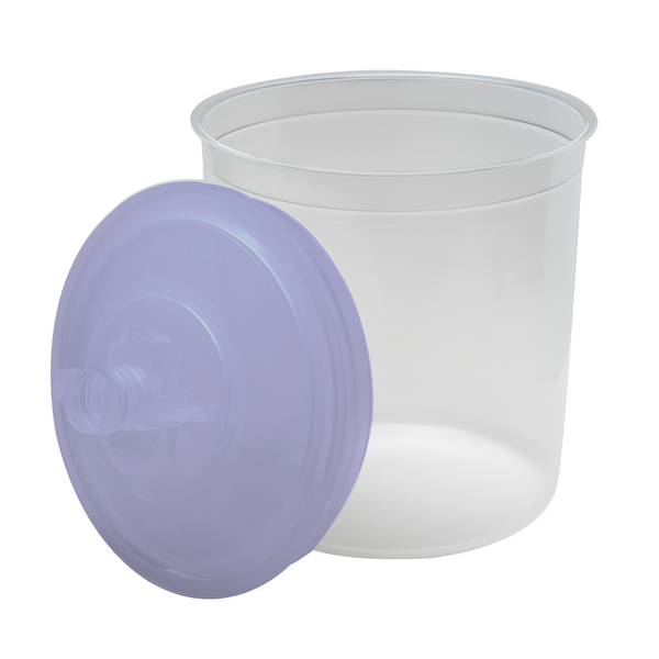 3M PPS 650 ml (22 fl oz) Standard Disposable Liners & Lids (125 Micron Filter) – 50 Pack (16301)