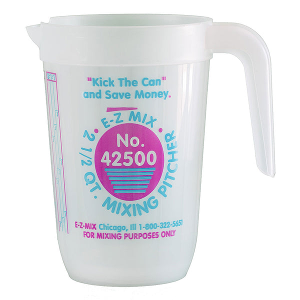 E-Z Mix 2.5 Quart (80 oz.) Disposable Measuring & Mixing Pitcher (10 per Case)