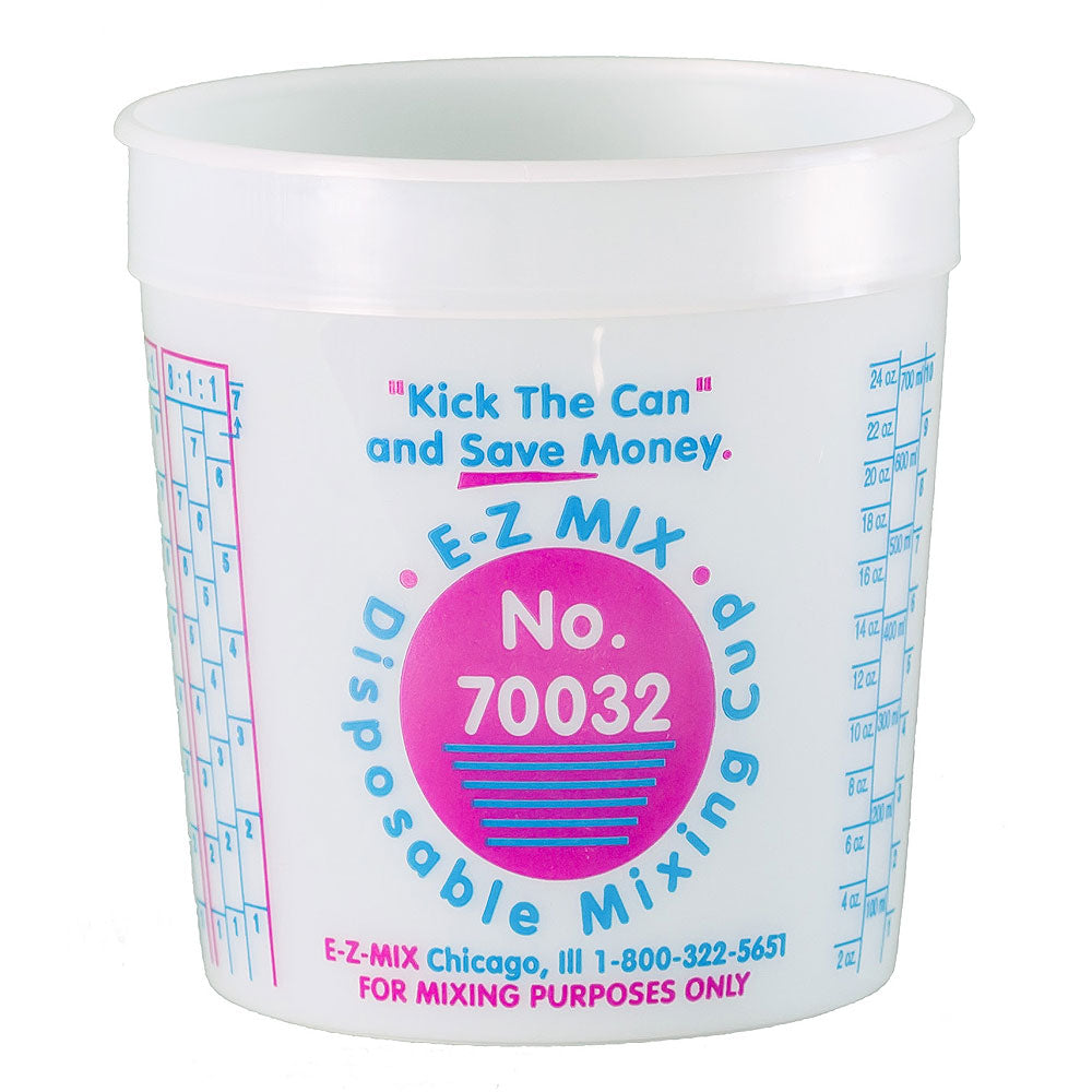  Paint Mixing Cups 32 oz. (1 quart) - Calibrated Mixing Ratios on Side of Cup 5 PC