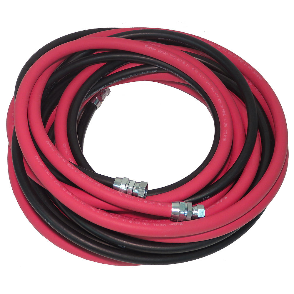 50 Foot Rubber Twin Hose Set – Finish Systems