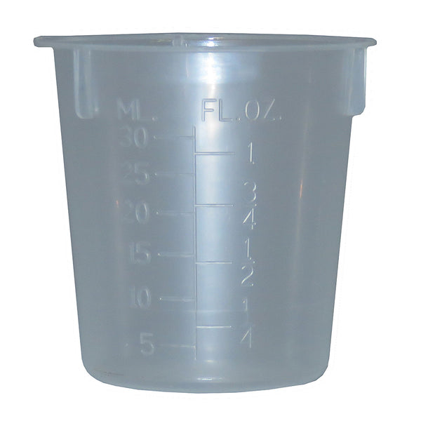 1 oz. (30 ml) & 3 oz. (100 ml) Beakers - Measuring Cups