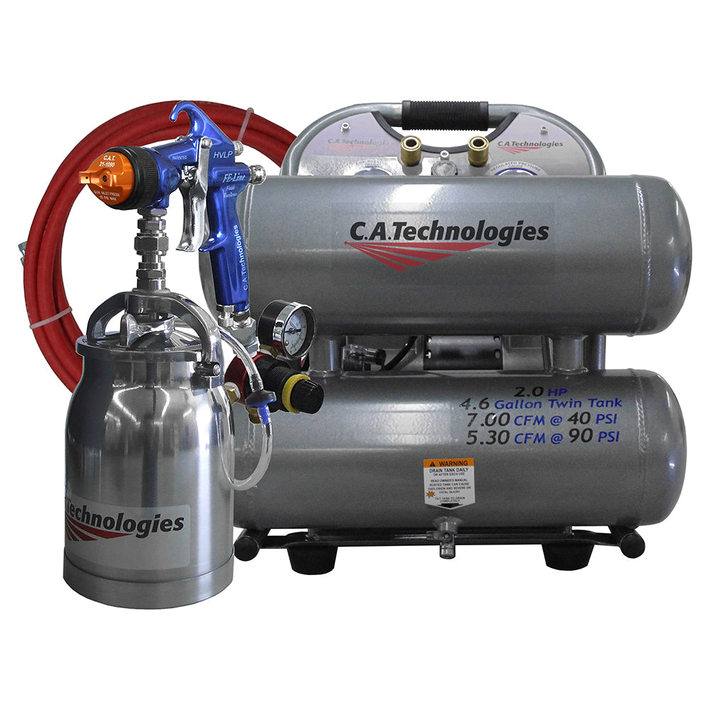 garden sprayer air compressor C.A. Technologies GO Portable Compressor HVLP Pressure Feed Spray Syst – Finish Systems