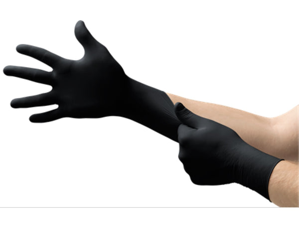 MICROFLEX® MidKnight™ Black Nitrile Gloves – 100 per Box